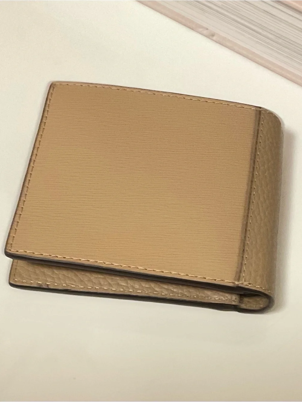 Michael Kors Men’s Tan Leather MK Bi-Fold Wallet (NWT)